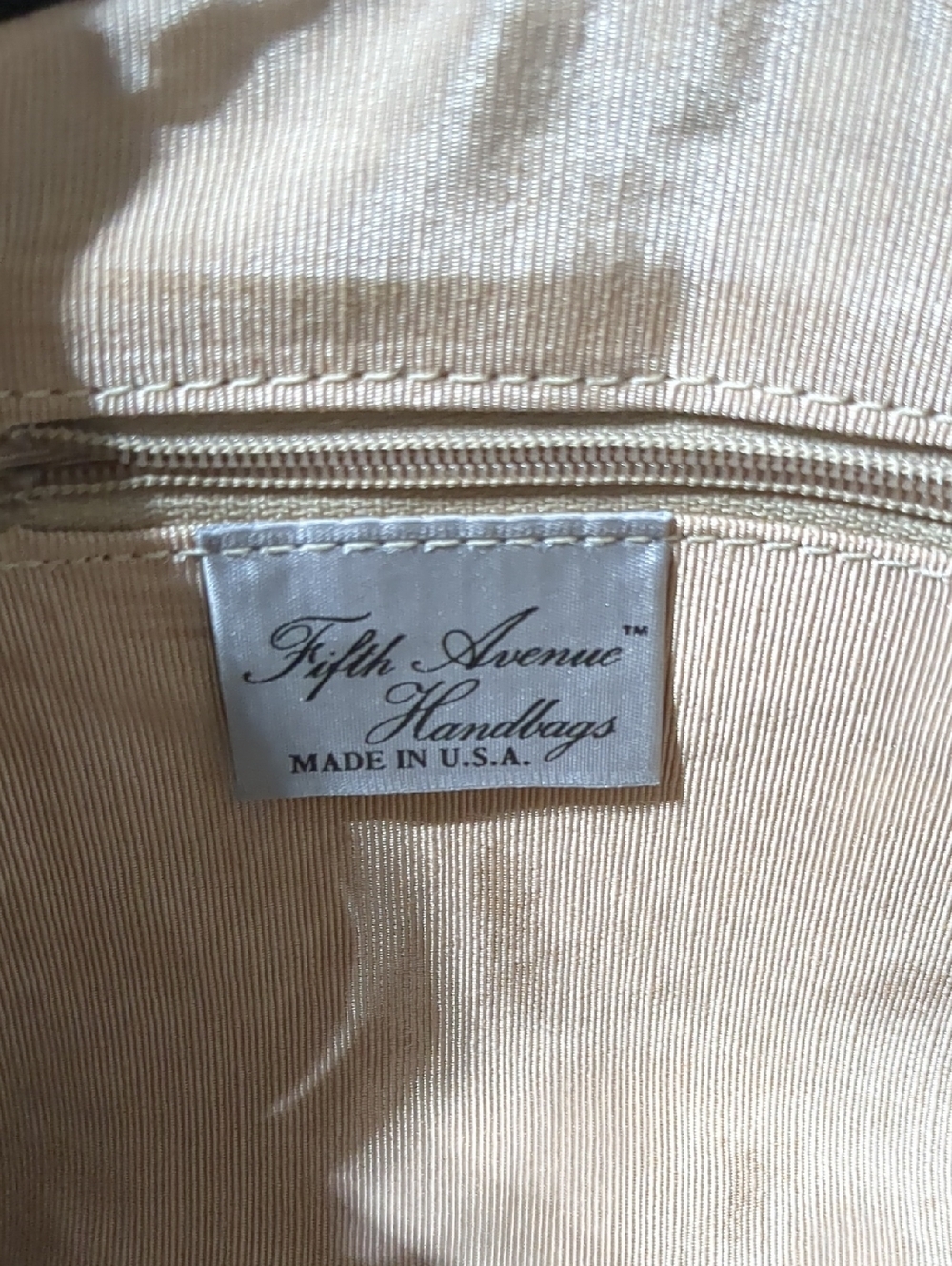 Vintage Fifth Avenue by Diran saks Patchwork Leather Shoulder Bag Brown NWT - Picture 6 of 13